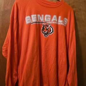 NFL Bengals Orange Long Sleeve Tee